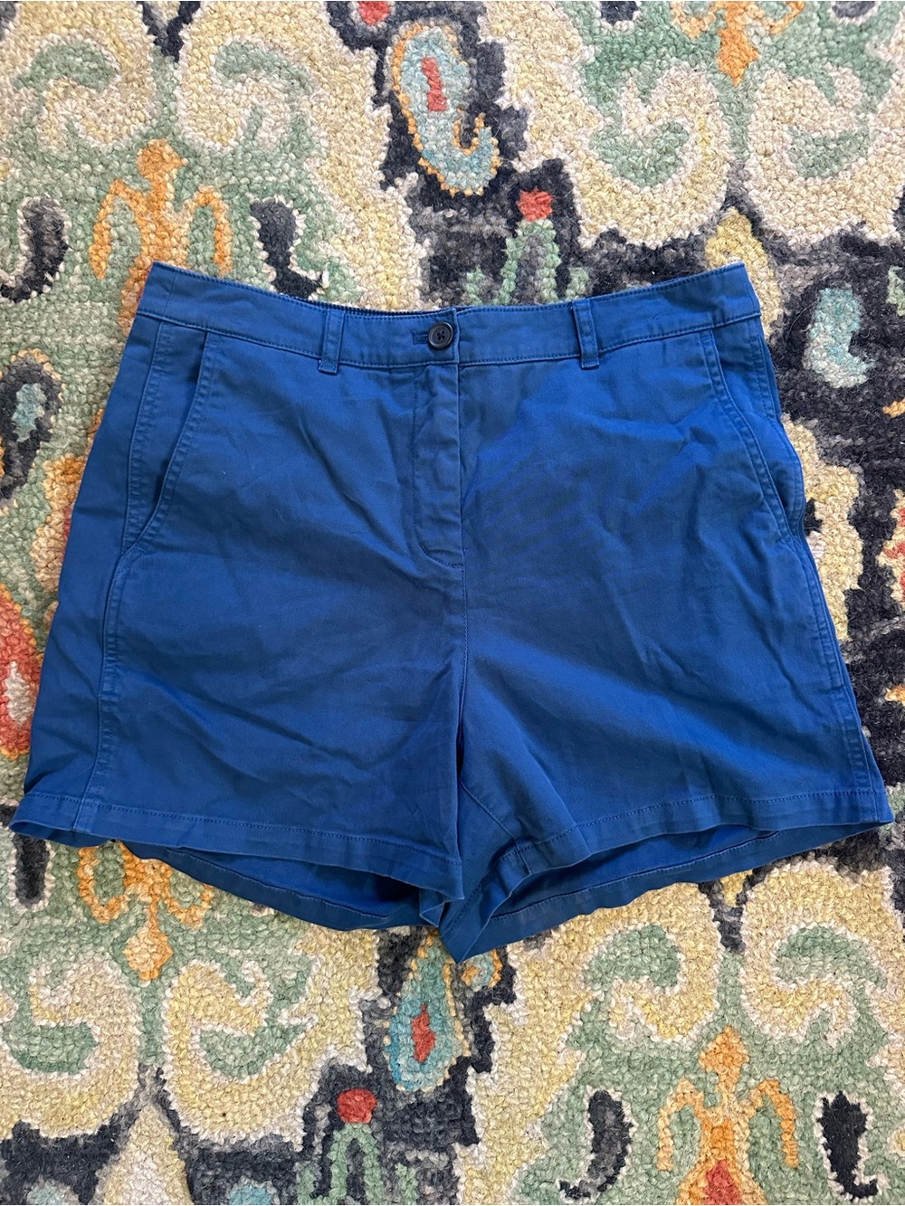 J. Crew Women's Chino Shorts in Royal Blue EUC